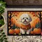 Edge Collections - 18" x 27" - Multicolor - Bichon Frise Fall Doormat Indoor Outdoor Rug - 1 Piece